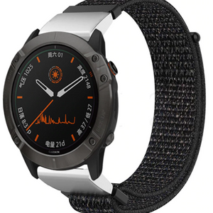 Bracelet nylon Garmin Quatix 8 - 51mm (noir)