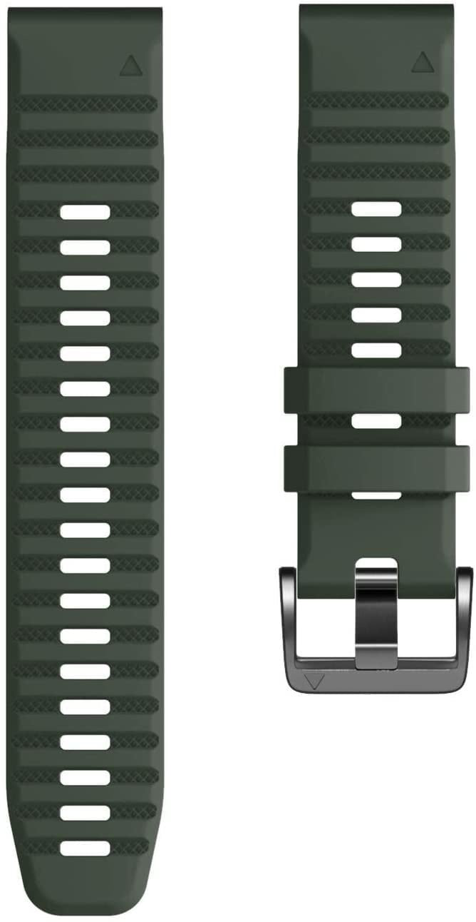 Bracelet silicone Garmin Tactix 8 - 51mm (vert foncé)