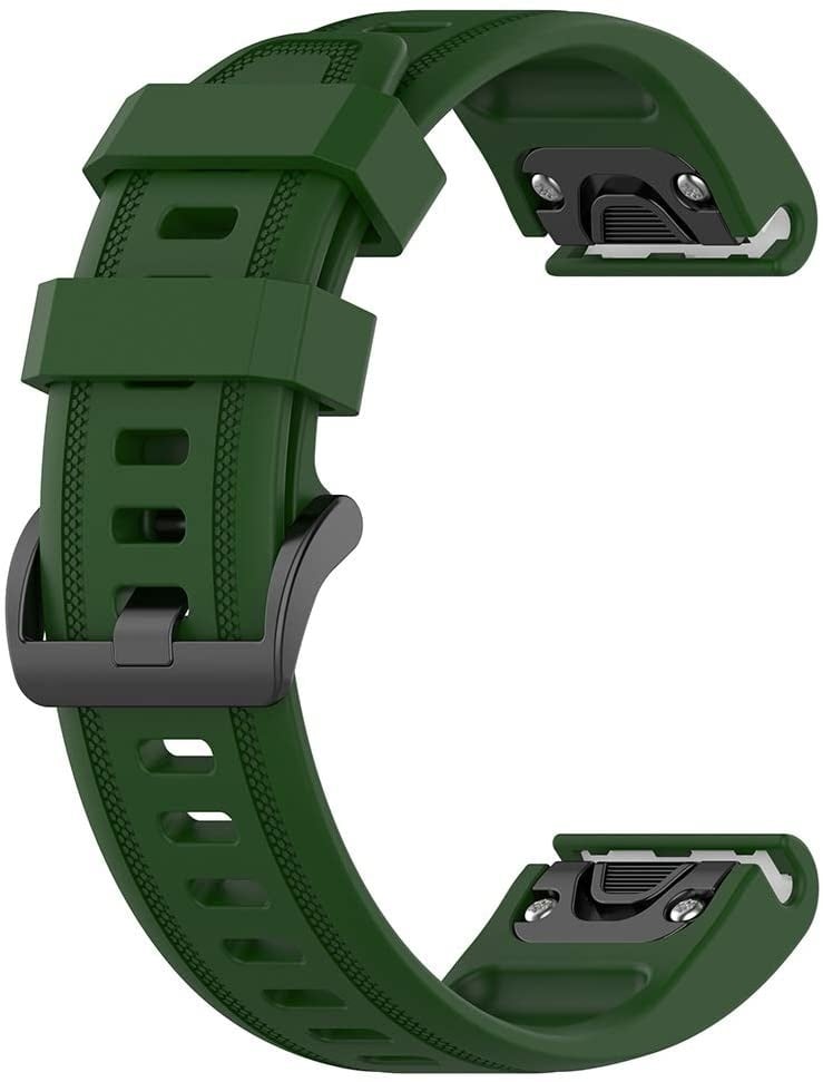 Bracelet silicone Garmin Descent Mk3(i) - 43mm (vert militaire)