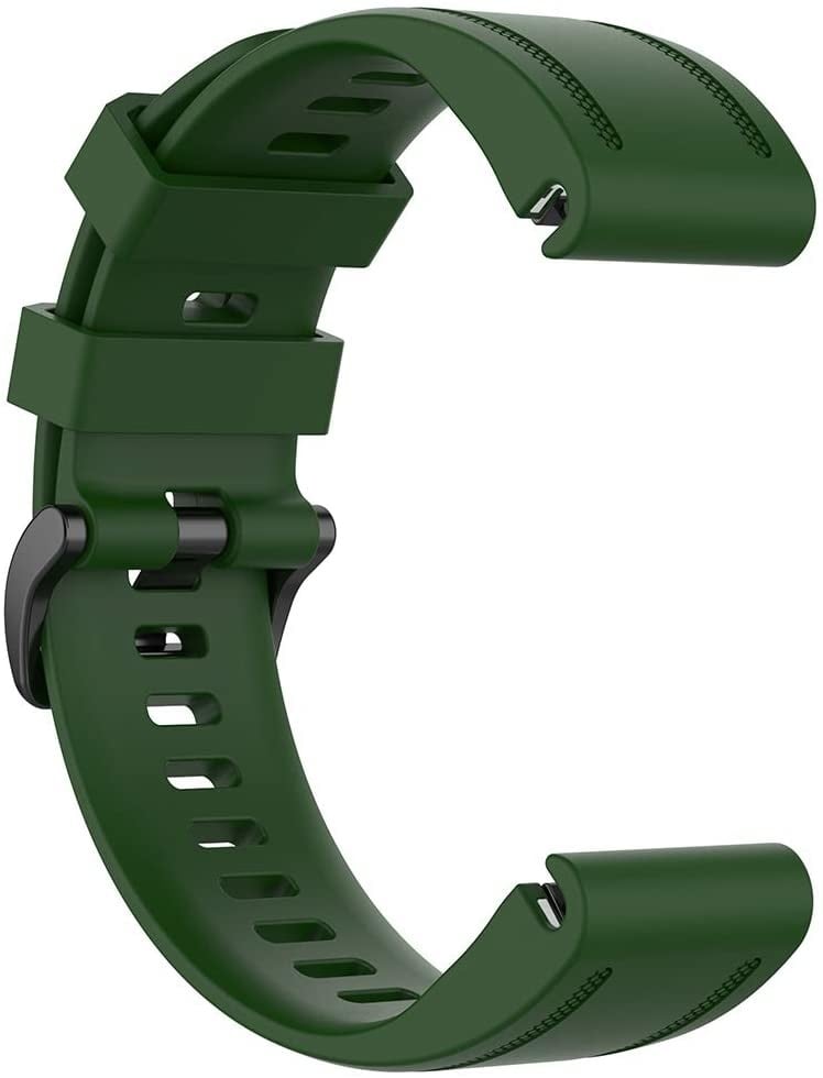 Bracelet silicone Garmin Descent Mk3(i) - 43mm (vert militaire)