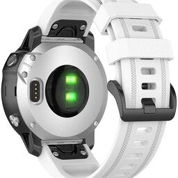 Bracelet silicone Garmin Instinct E - 40mm (blanc)