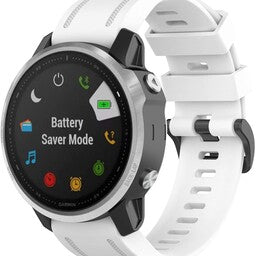 Bracelet silicone Garmin Instinct E - 40mm (blanc)