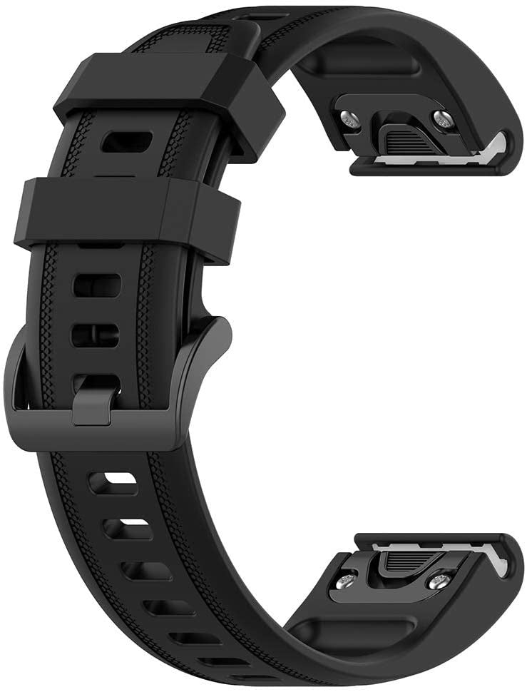 Bracelet silicone Garmin Descent Mk2S (noir)