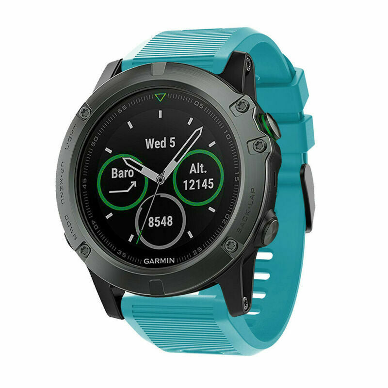 Bracelet silicone Garmin Descent MK1 (bleu clair)