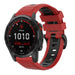 Garmin Fenix 7x Silicone Strap Tough (Red/Black)