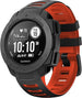 Garmin Instinct 1/2 Sport Strap (Black/Red)