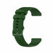 Bracelet montre 18mm silicone - universel (vert foncé)