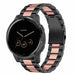 Bracelet acier Garmin Vivoactive 4s - 40mm - noir/rose