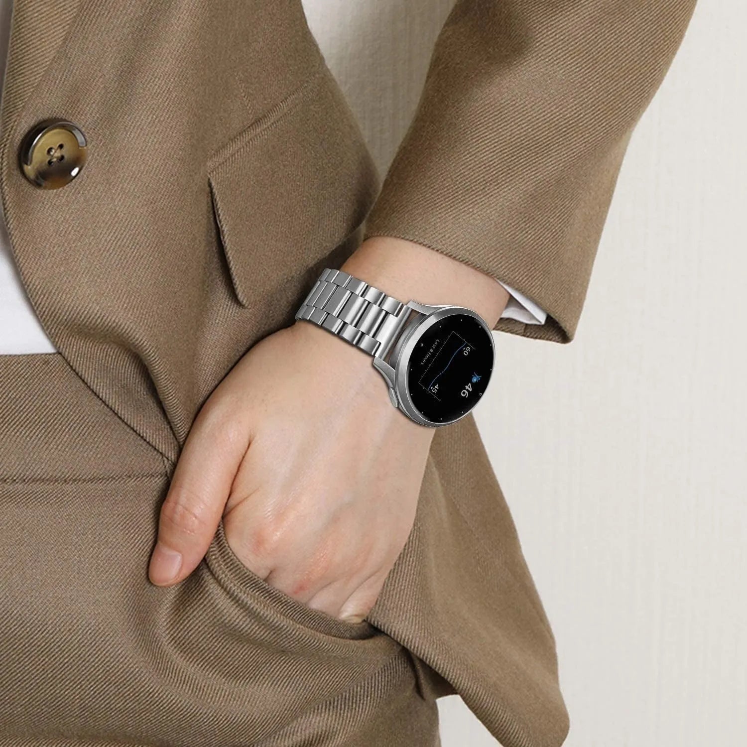 Bracelet acier Fossil Gen 4 Venture HR (argent)