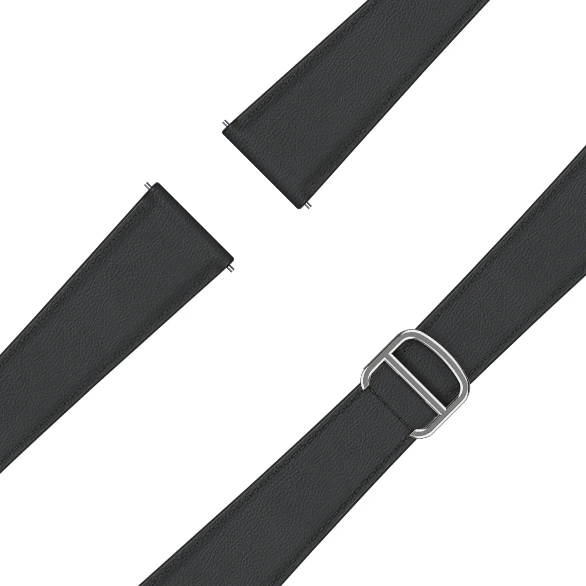 Bandz Garmin Approach S50 Leather Strap 'D-Type' (Black)