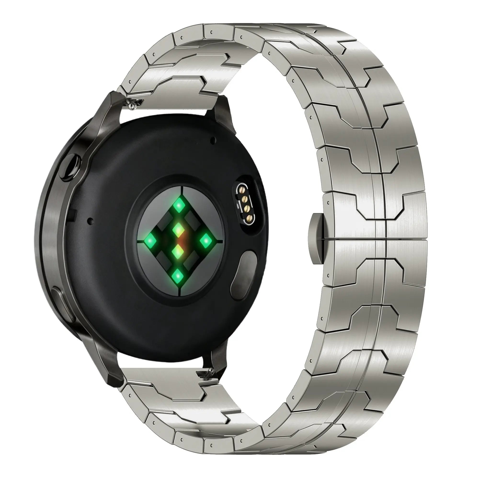 Bandz Bracelet acier 'Iron' Garmin Forerunner 255 (titane)