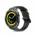 Bracelet silicone/cuir Samsung Gear Sport (vert)