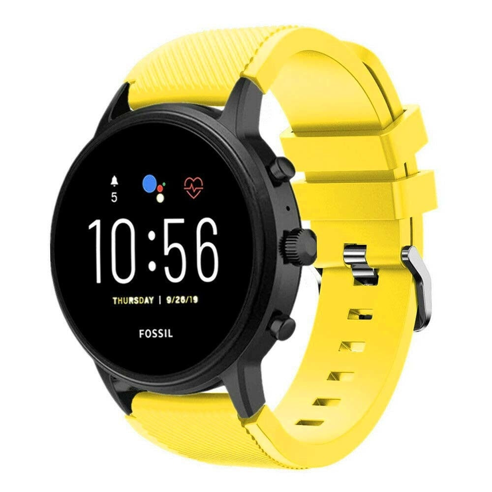 Bracelet silicone Fossil Gen 4 Explorist HR (jaune)