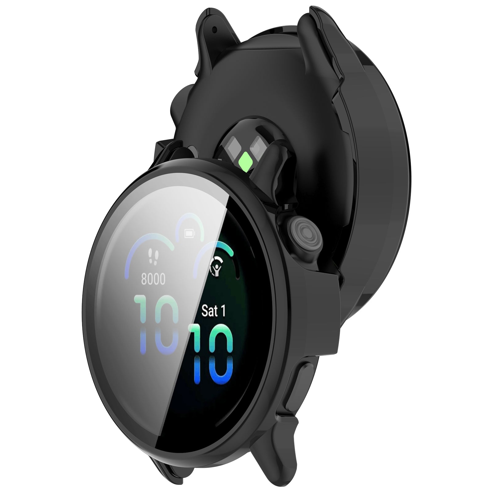 Coque rigide avec verre Garmin Vivoactive 6 (noir)