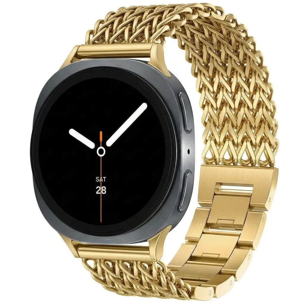 Samsung Galaxy Watch 8 Classic Metal Mesh Strap (Gold)
