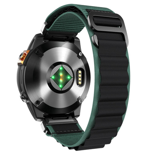 Garmin Approach S70 - 47mm Alpine Nylon Strap (Green/Black)
