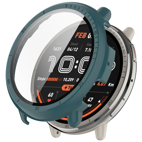 Coque rigide avec verre Amazfit Active 2 (vert)