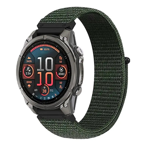 Bracelet nylon premium Garmin Instinct (vert)