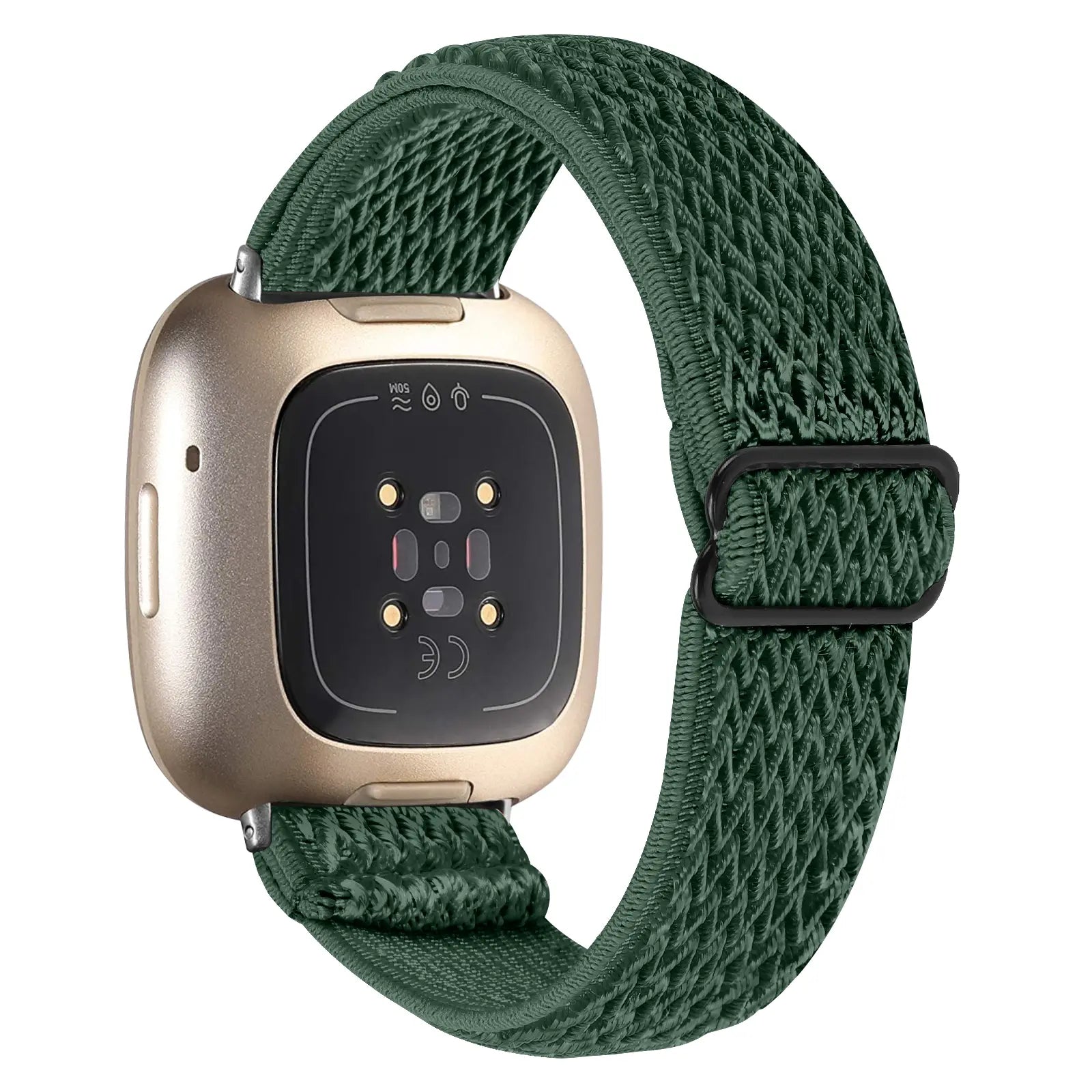 Fitbit Versa 4 Elastic Strap (Green)