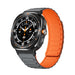 Samsung Galaxy Watch Ultra Magnetic Silicone Strap (Grey/Orange)