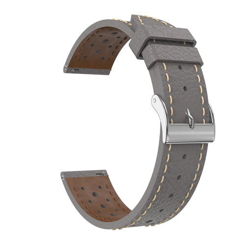Bracelet cuir zephyr Xiaomi Watch S4 - 47mm (gris)