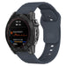 Bracelet silicone Outdoor Garmin Quatix 8 - 47mm (grisbleu)