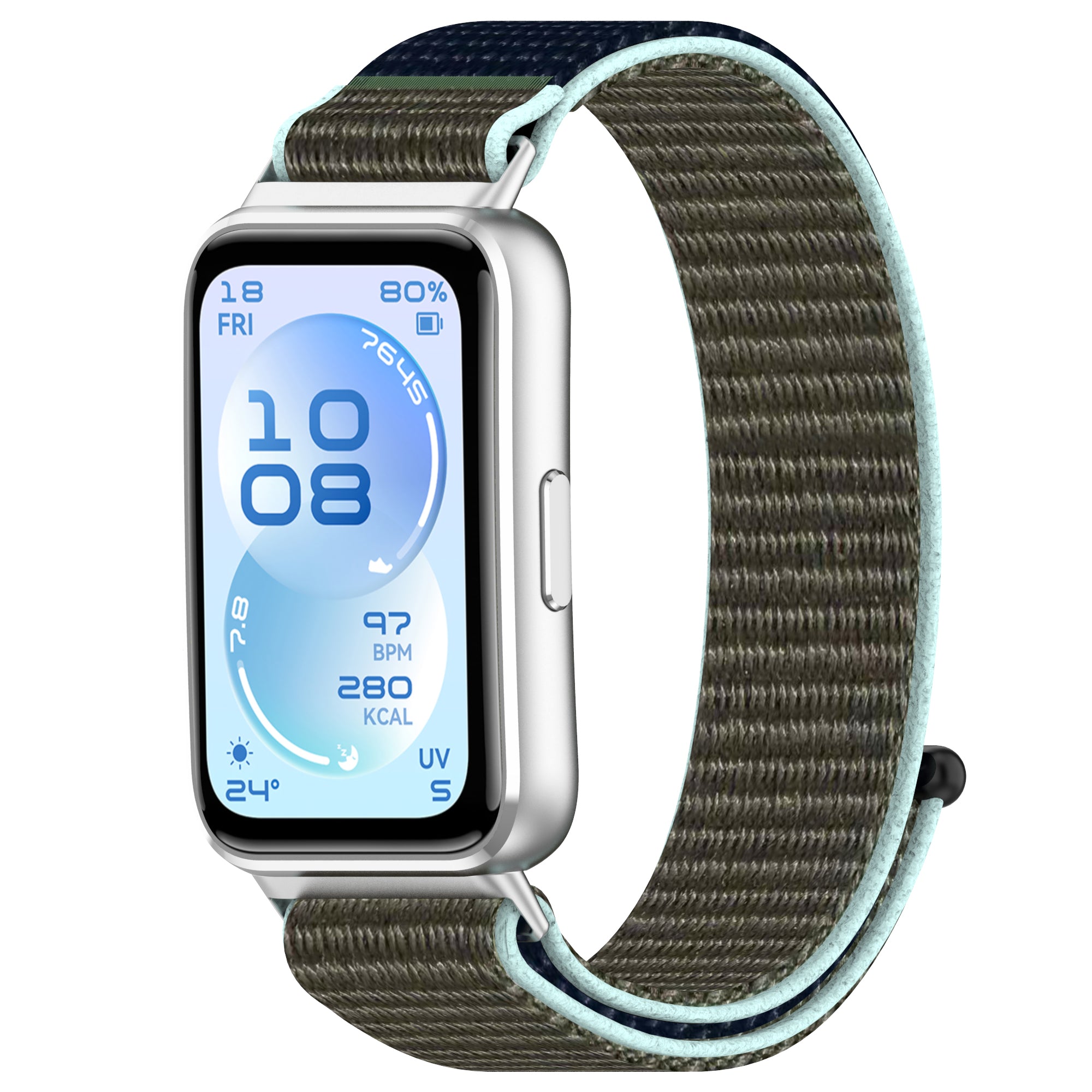 Bracelet nylon Huawei Band 11 (grisbleu)