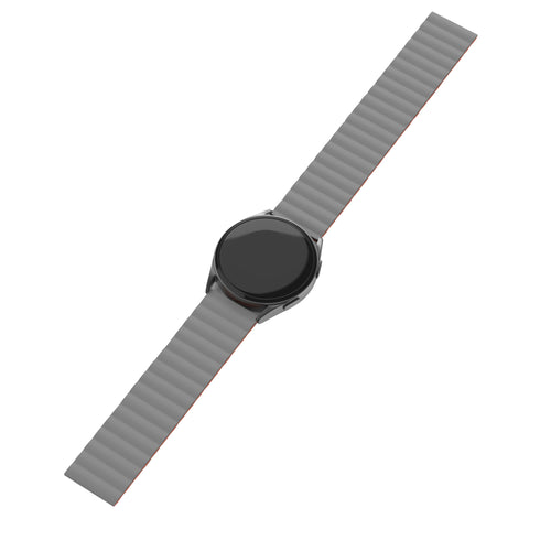 Bracelet silicone magnétique Amazfit Bip 5 (gris/orange)