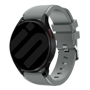 Bracelet silicone sergé Amazfit Bip 5 (gris)