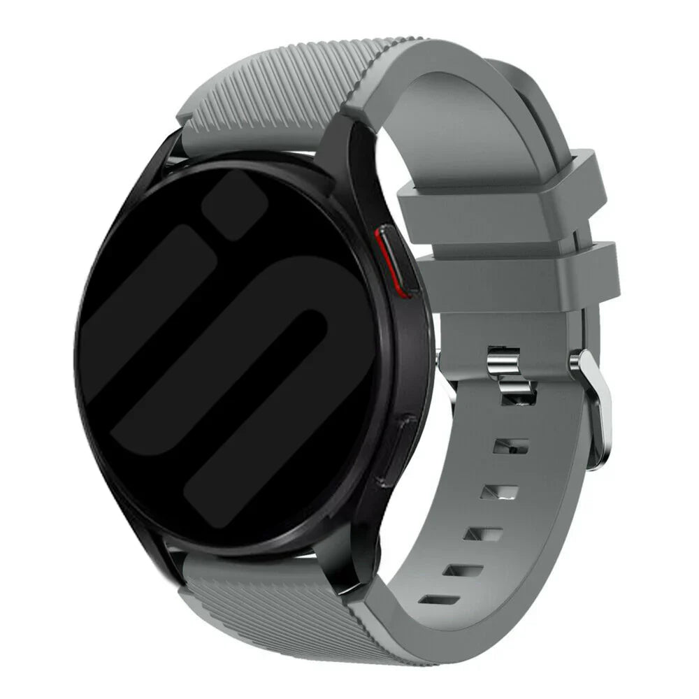 Bracelet silicone sergé Amazfit Active 2 (gris)