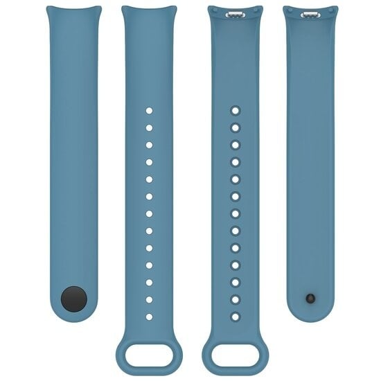 Bracelet silicone Xiaomi Smart Band 10 (bleu/gris)