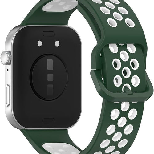 Bracelet sport Huawei Watch Fit 5 (vert/blanc)