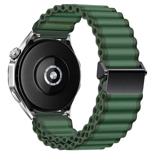 Bracelet nylon Outdoor Huawei Watch GT Runner 2 (vert)