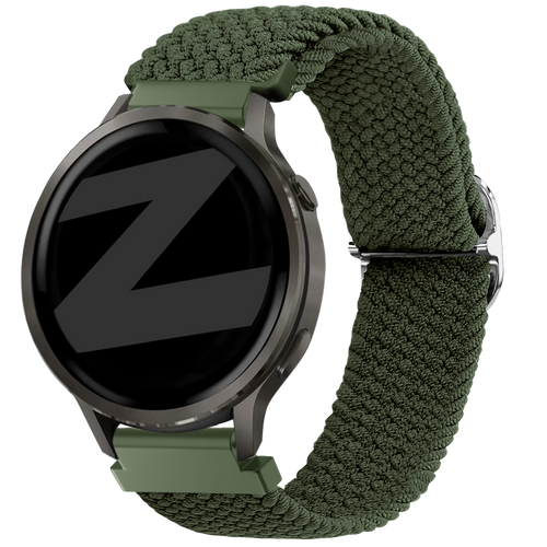 Bandz Garmin Vivoactive 4s Adjustable Braided Strap (Green)