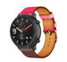 Bracelet cuir Xiaomi Amazfit GTR (rose vif/marron rouge)