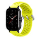 Bracelet silicone avec trous Amazfit GTS 2 (jaune)