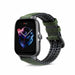 Bracelet silicone/cuir Amazfit GTS 3 (vert)