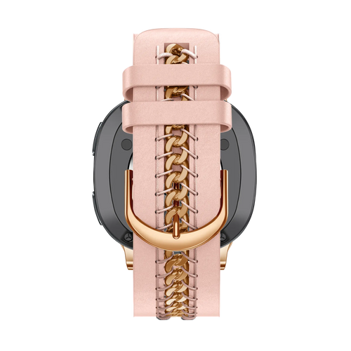 Bandz Bracelet cuir 'Chains' Samsung Galaxy Watch 8 - 40mm (rose)