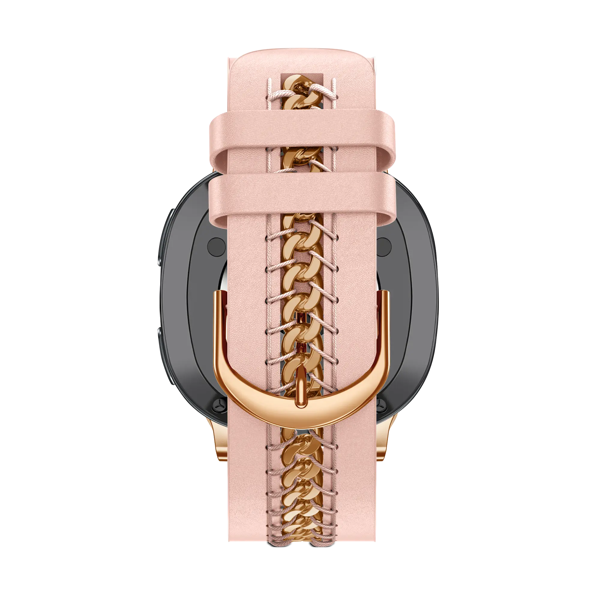 Bandz Bracelet cuir 'Chains' Samsung Galaxy Watch 8 - 40mm (rose)