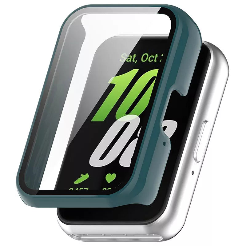 Coque rigide avec verre Samsung Galaxy Fit 3 (vert sapin)