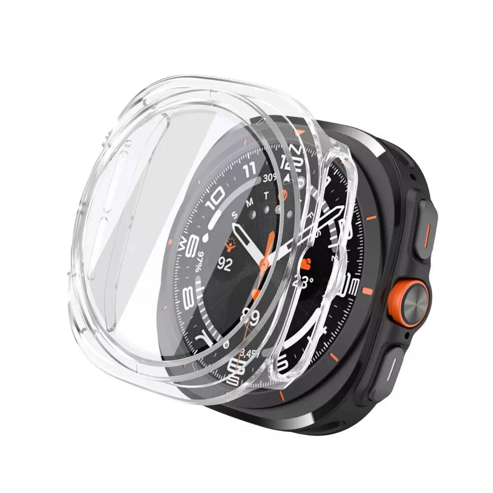 Samsung Galaxy Watch Ultra 2 PC Case with Glass (Transparent)