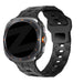 Bandz Samsung Galaxy Watch Ultra Silicone Strap 'Hexagons' (Black)