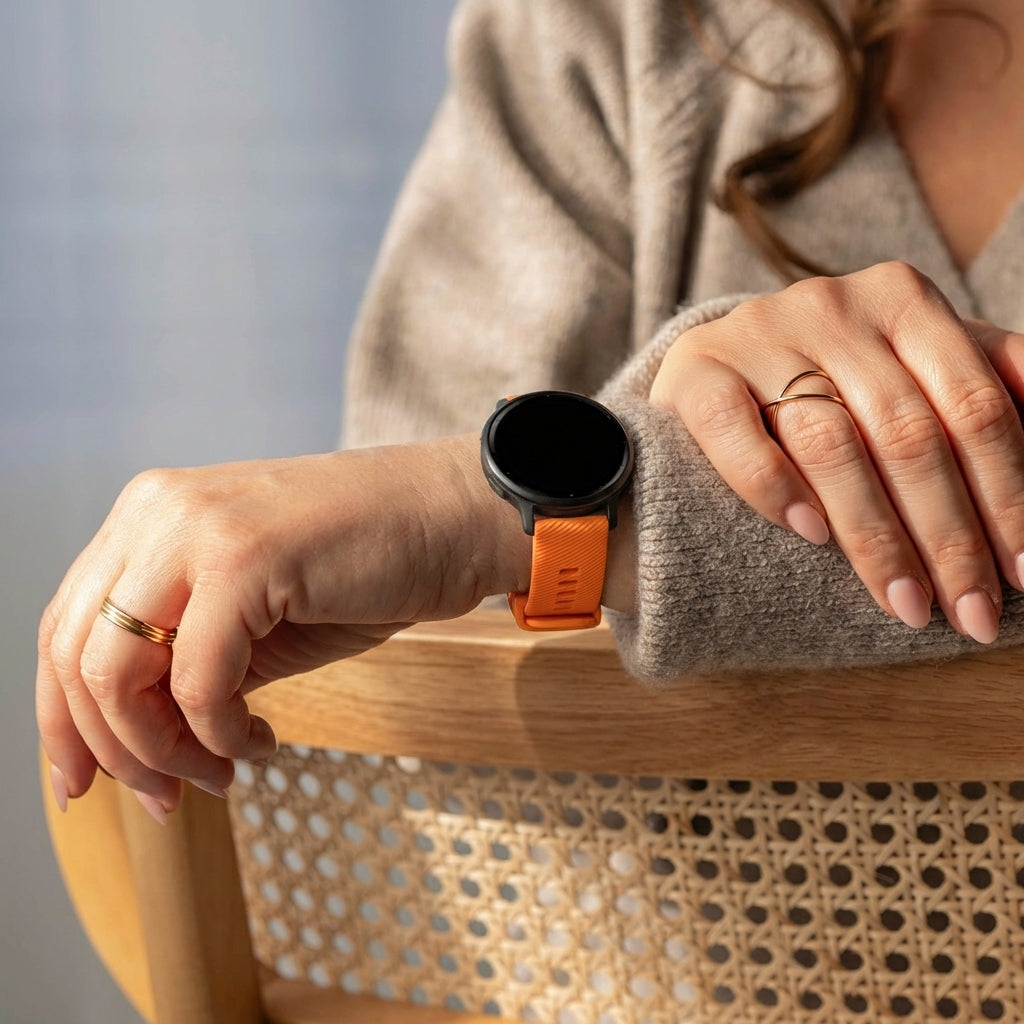 Bracelet silicone Garmin Vivoactive 5 (orange)
