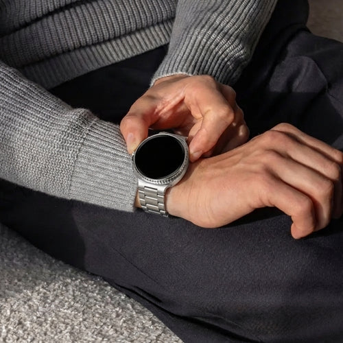 Bracelet acier Samsung Galaxy Watch 8 Classic (titane)