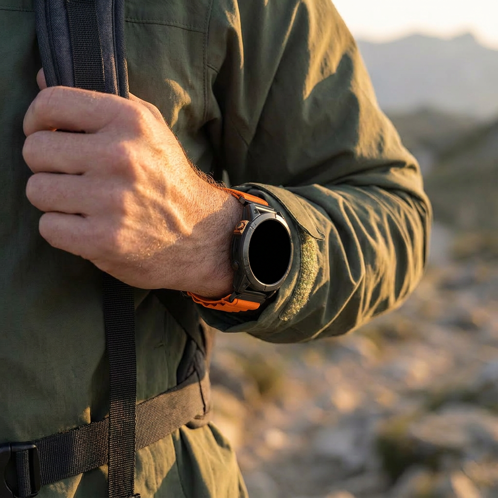 Garmin Fenix 8 - 47mm Alpine Strap (Orange)