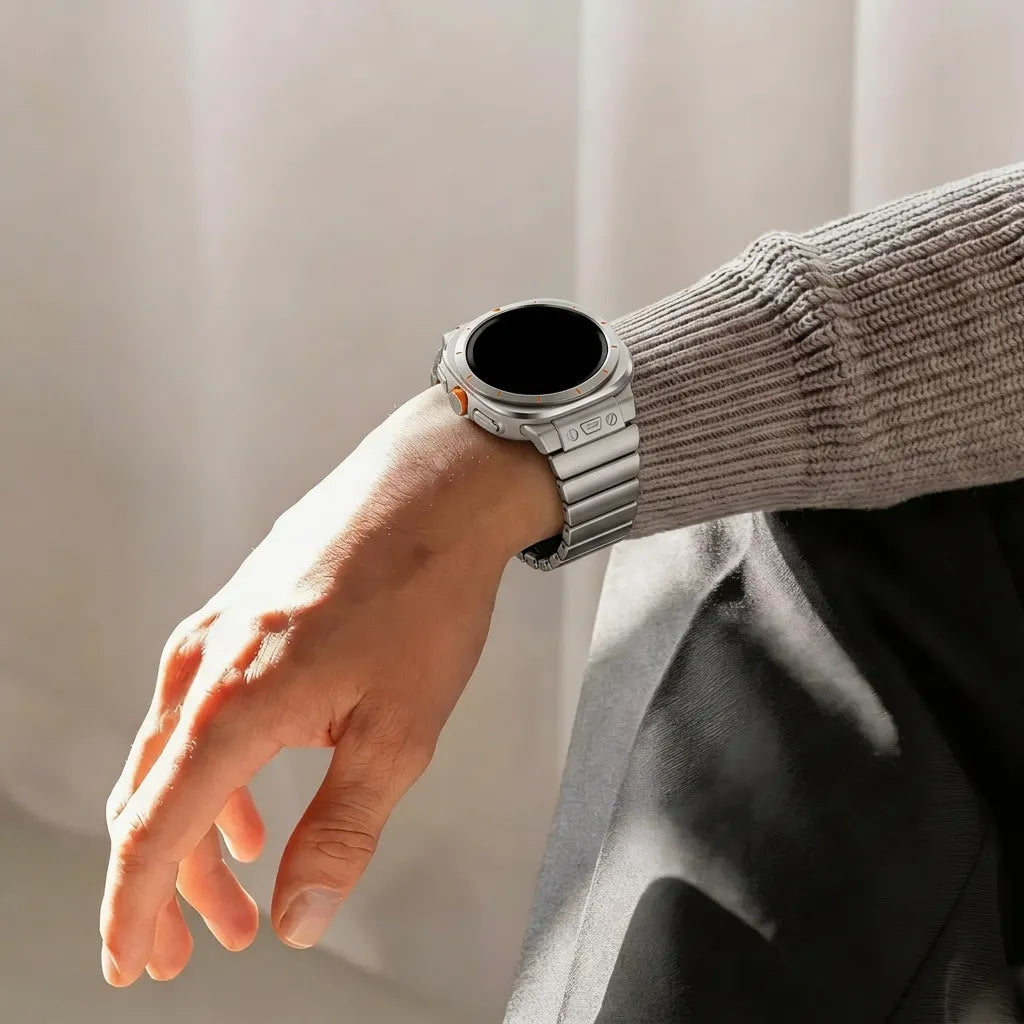Bandz Bracelet titane 'Hybrid' Samsung Galaxy Watch Ultra (titane/noir)