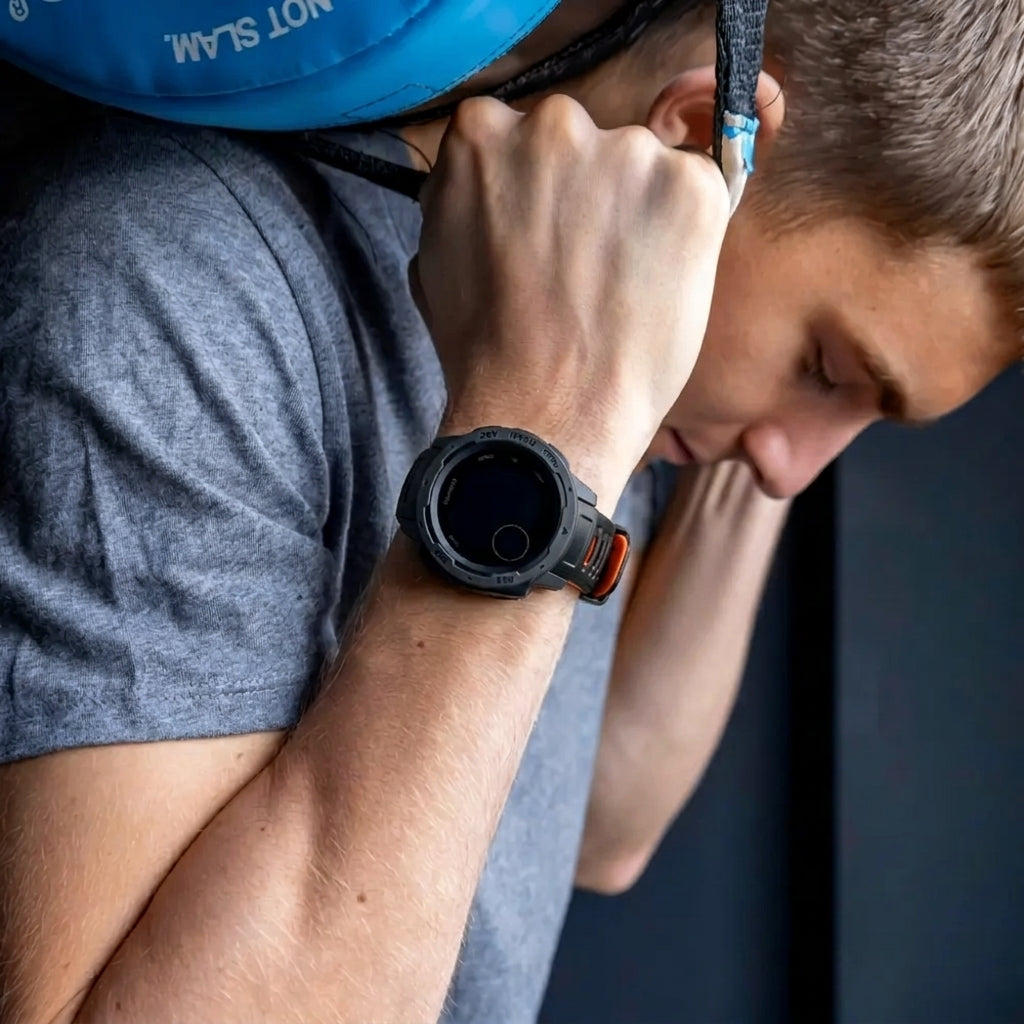 Bracelet sport Garmin Instinct 1 / 2  (noir/rouge)