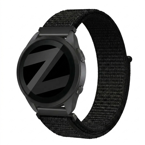Bandz Bracelet nylon Loop Garmin Forerunner 165 (noir)