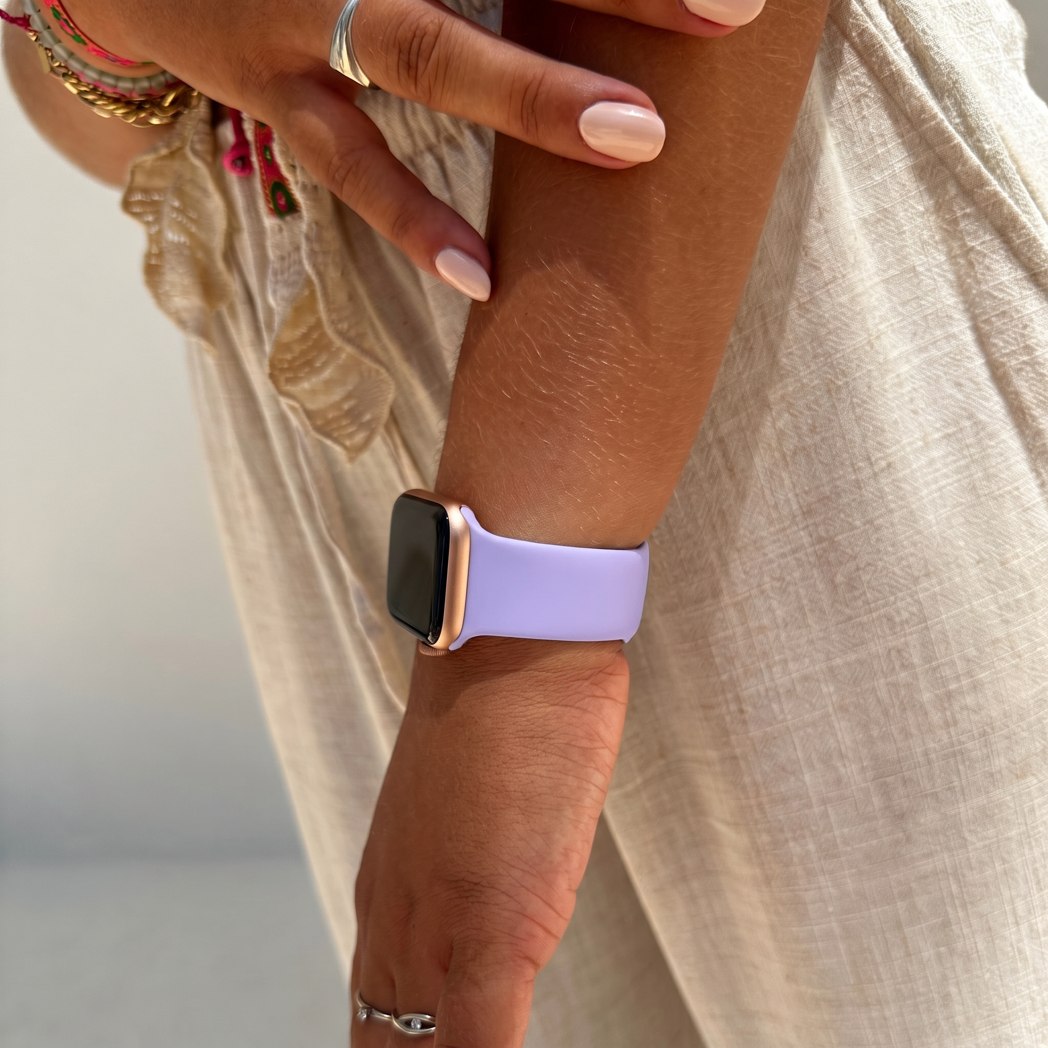 xoxo Wildhearts Apple Watch Silicone Strap (Light Purple)