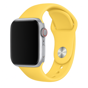 Bracelet silicone Apple Watch (jaune)